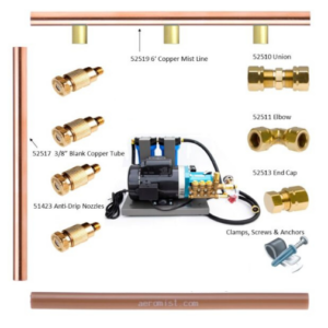 1000 PSI Misting System - Copper